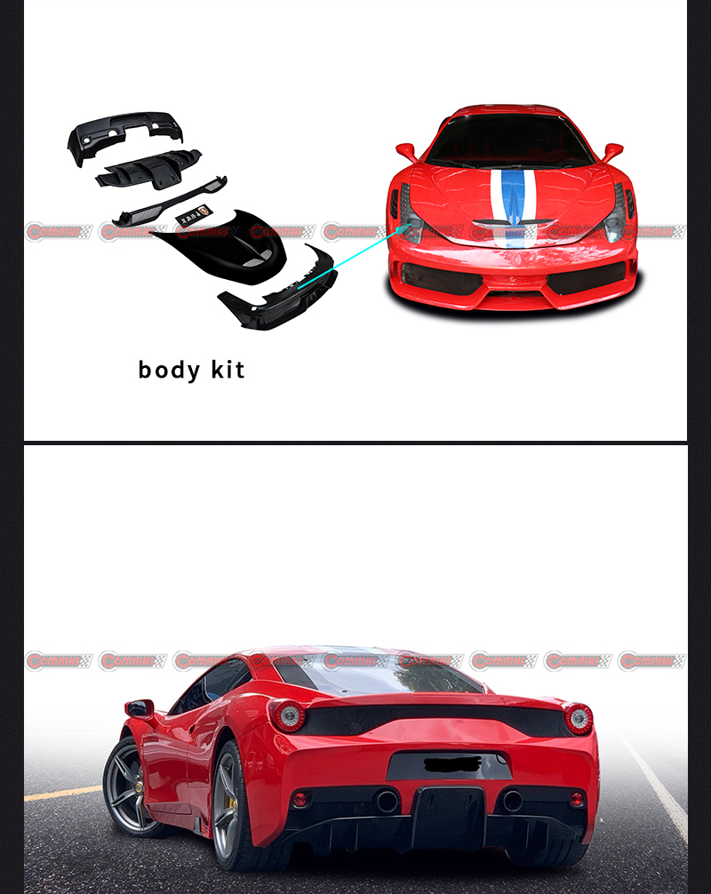 kit carrosserie sp&eacute;cial Ferrari 458
