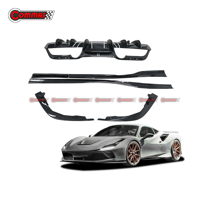 Kits de carrosserie de style Novitec pour fibre de carbone Ferrari F8