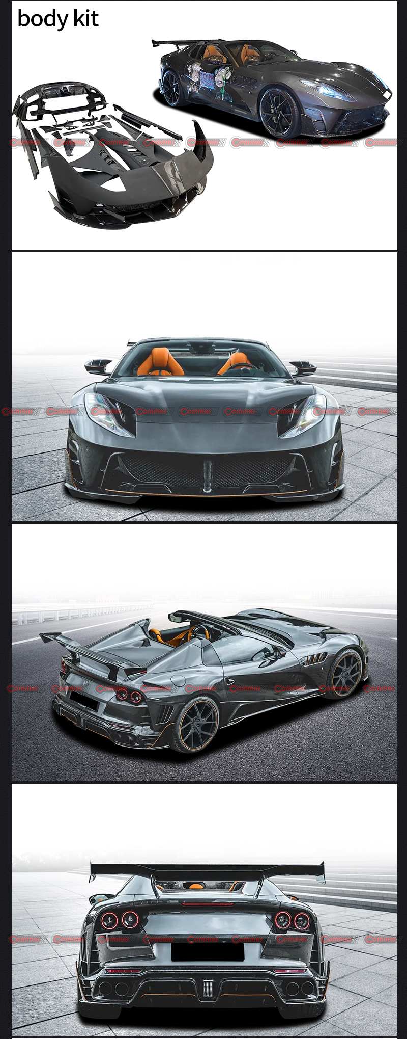 Kit carrosserie style Mansory pour Ferrari 812