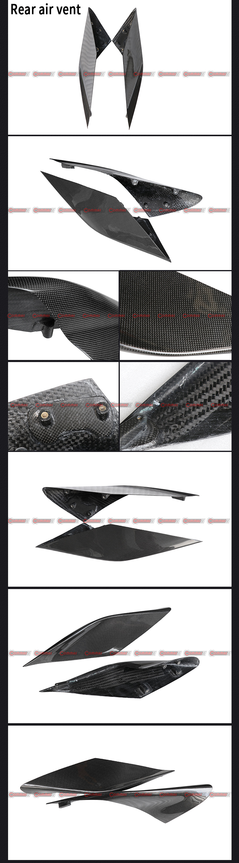 Grille d'a&eacute;ration arri&egrave;re pour Ferrari F8