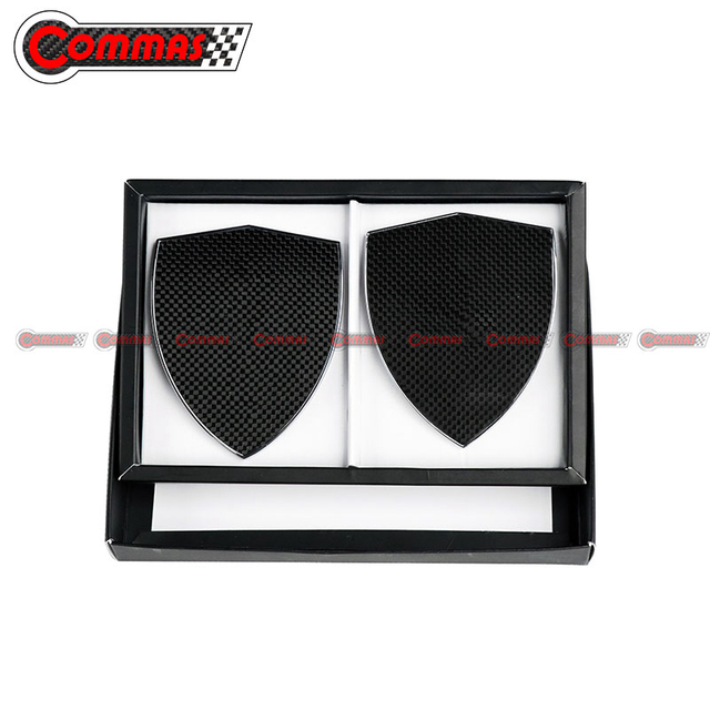 Marque de bouclier d'aile en fibre de carbone pour Ferrari F12