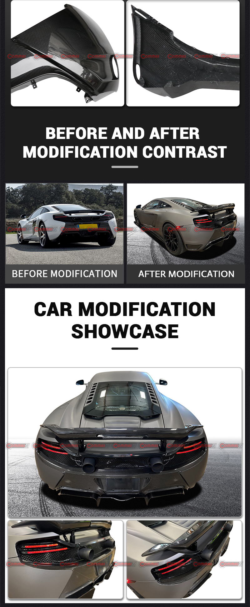 vorsteiner mclaren mp4 650s l&egrave;vre arri&egrave;re