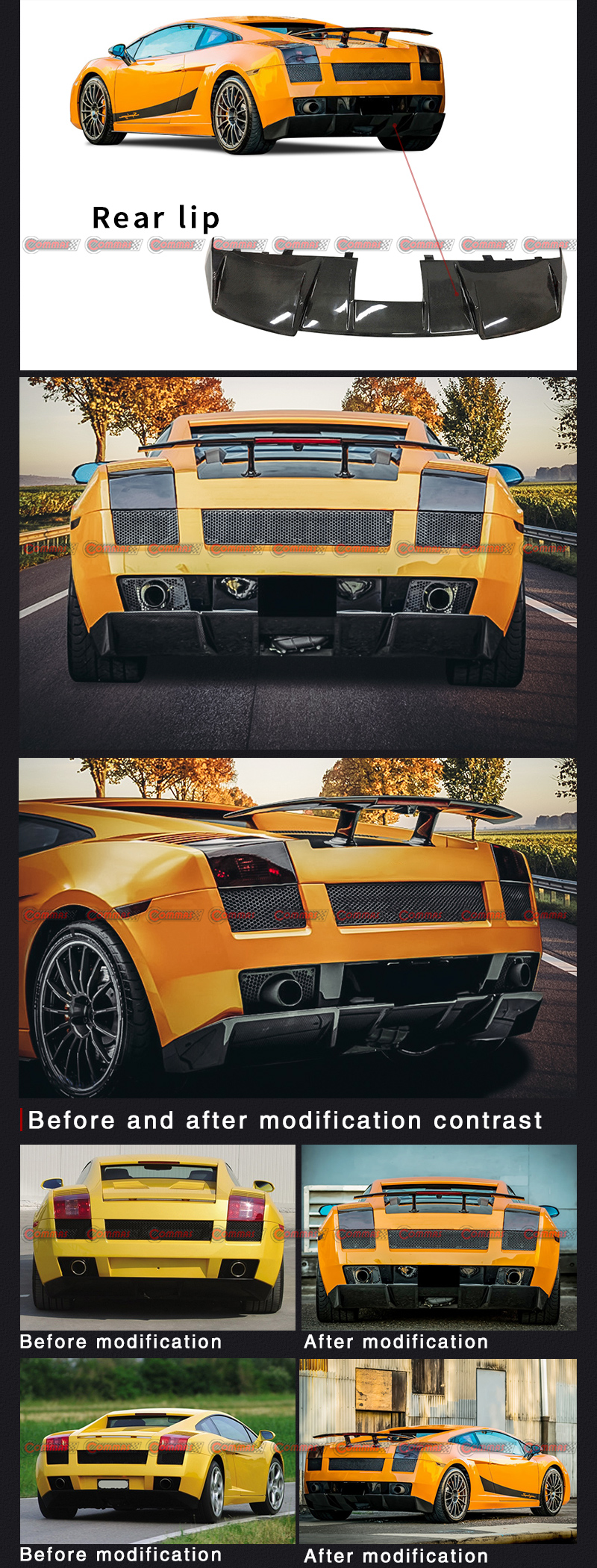 dmc lambroghini gallardo l&egrave;vre arri&egrave;re