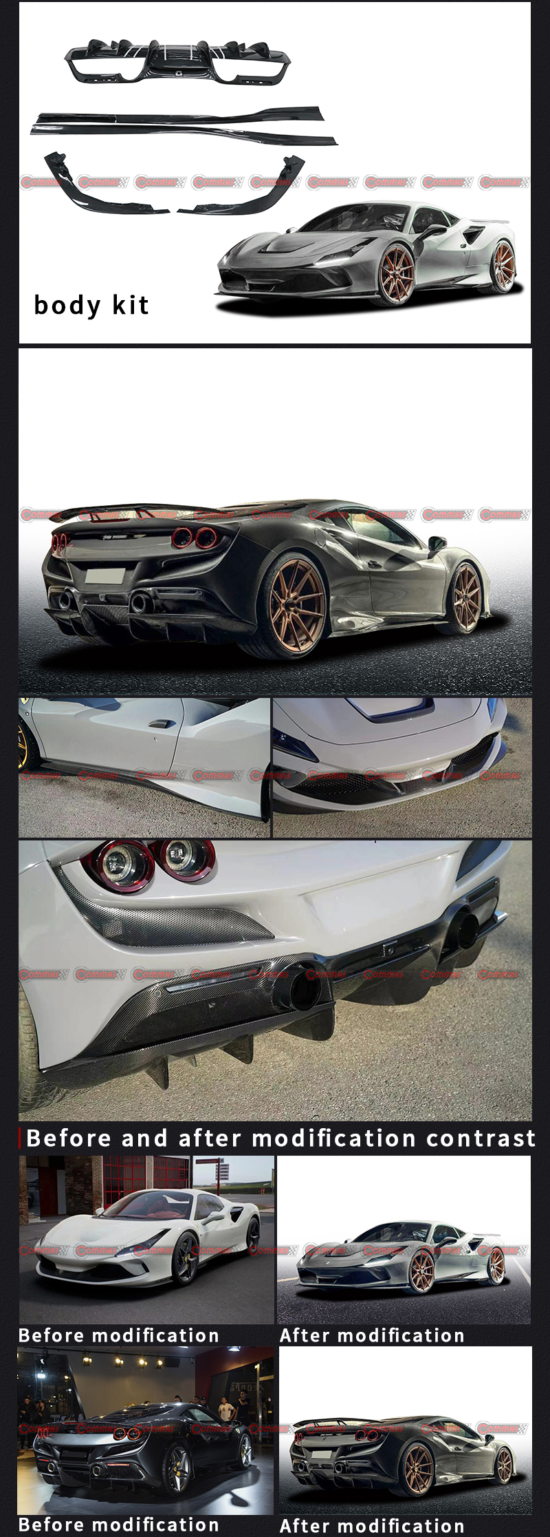 Ferrari F8kit carrosserie