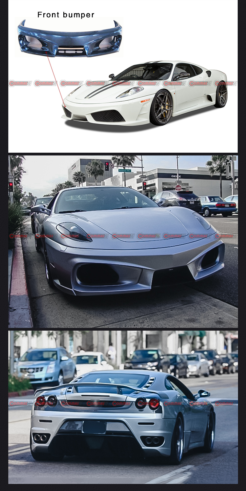 pare-chocs avant lat&eacute;ral f430