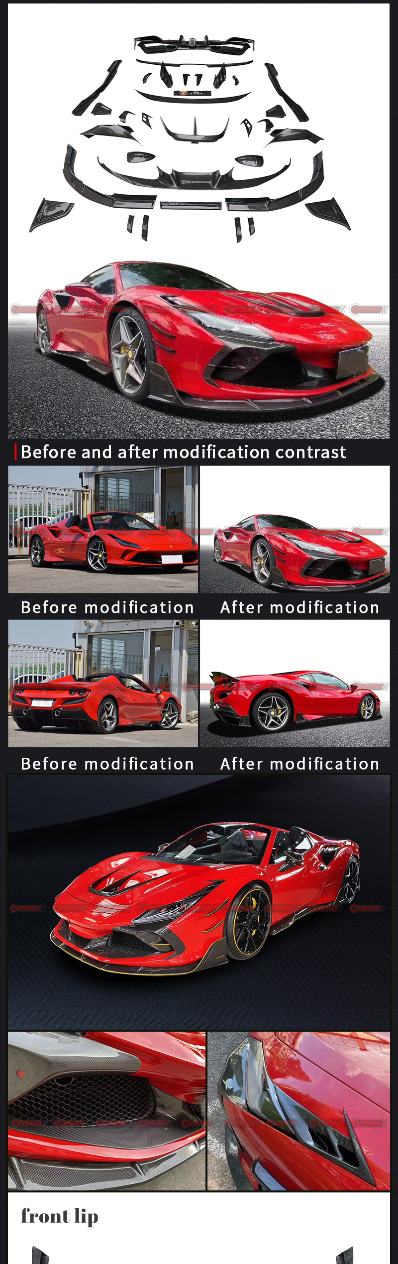 Ferrari F8kit carrosserie