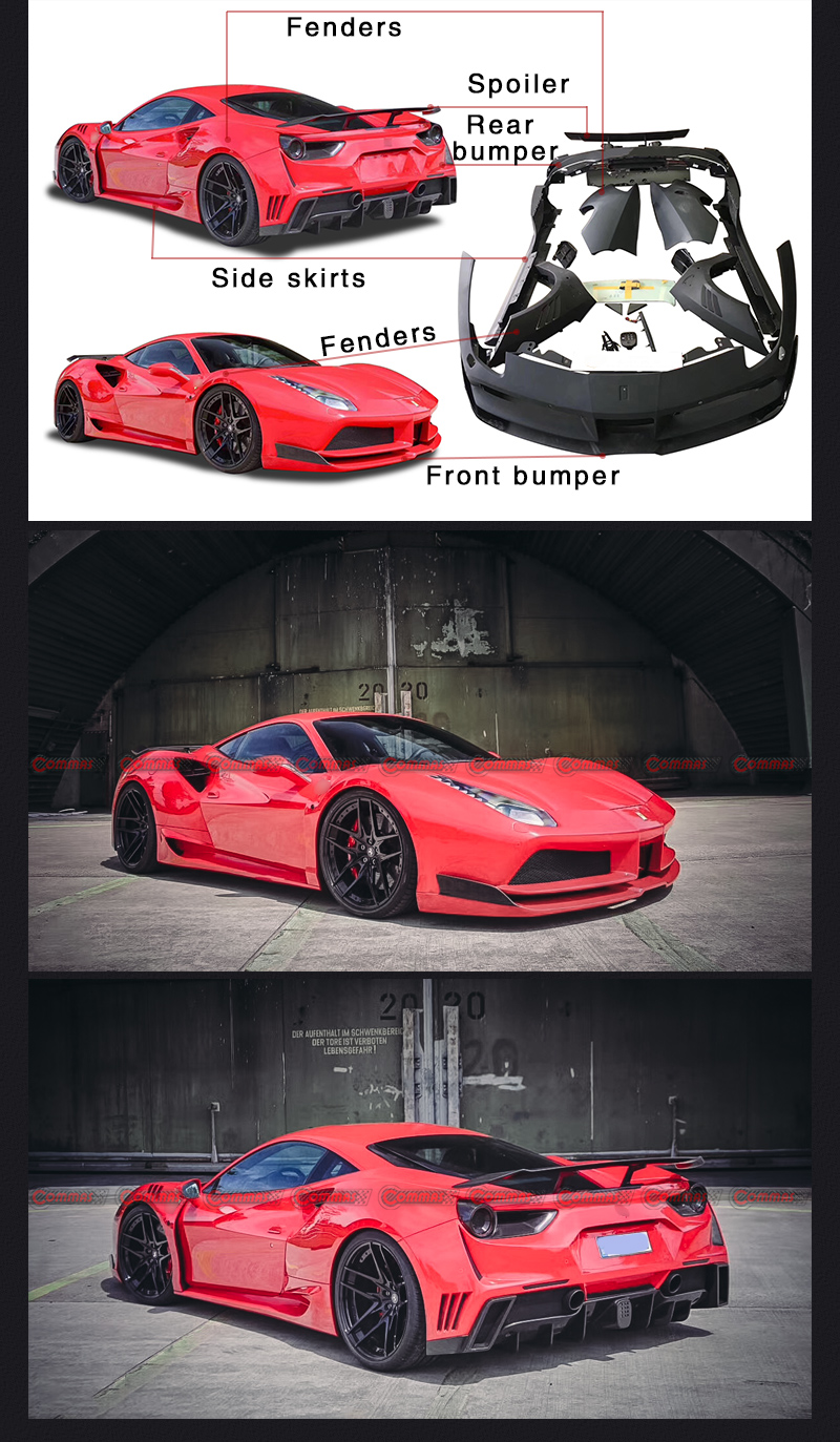 kit carrosserie ferrari 488 novitec