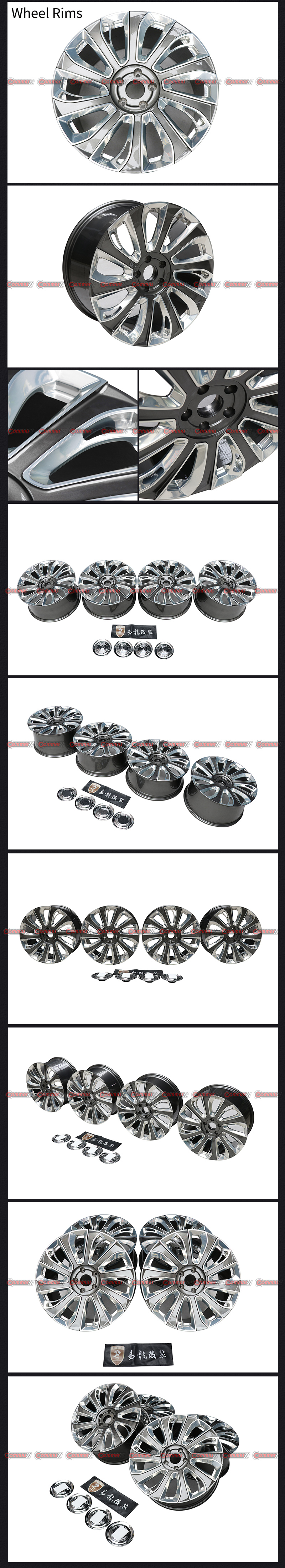 jantes de roue droite volant courb&eacute;es