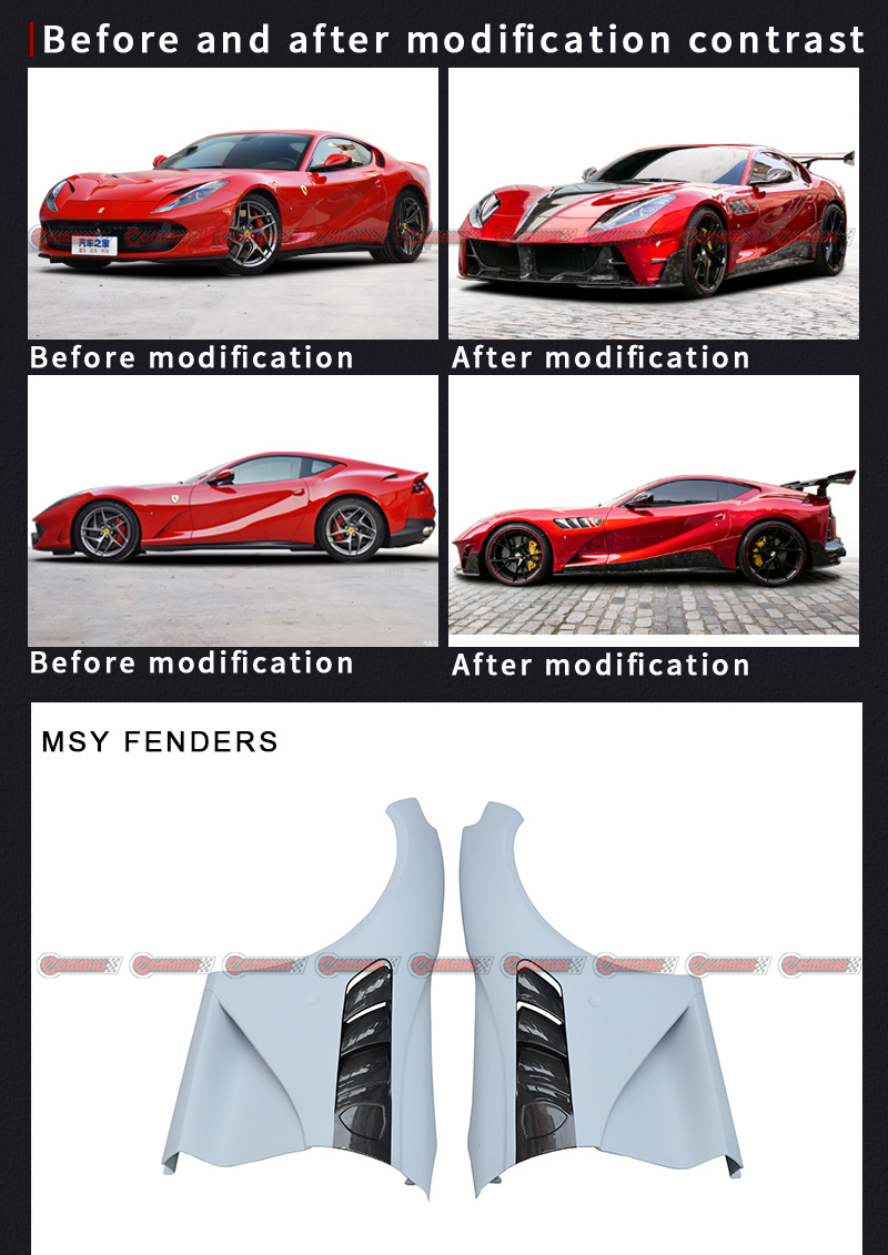 Ailes de voiture pour Ferrari 812