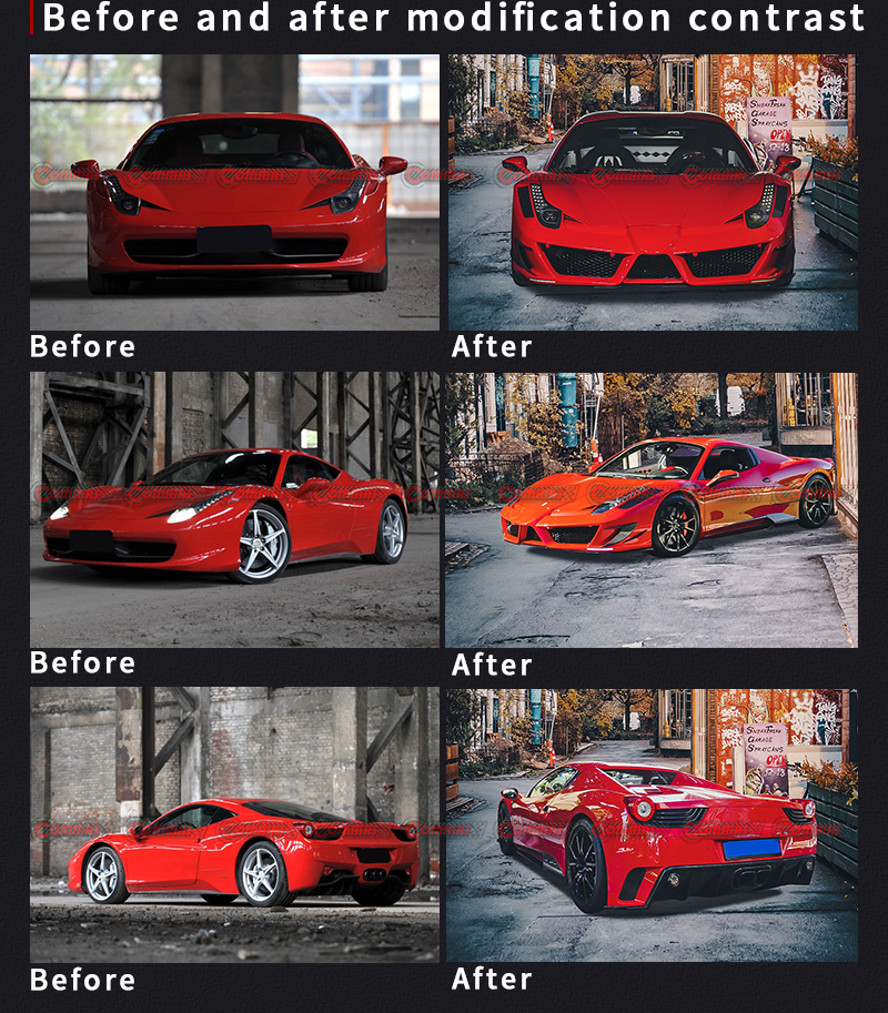 kit carrosserie ferrari 458 mansory