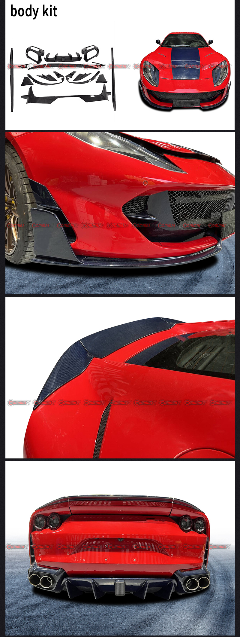 Petit kit carrosserie Ferrari 812 Mansory 