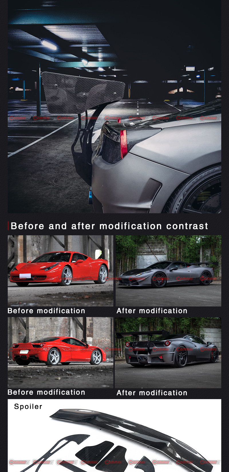 aileron arri&egrave;re f458 svr