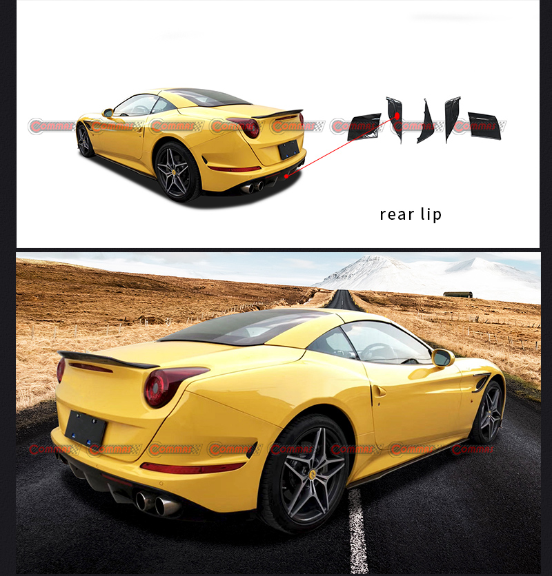 diffuseur arri&egrave;re ferrari california carbone
