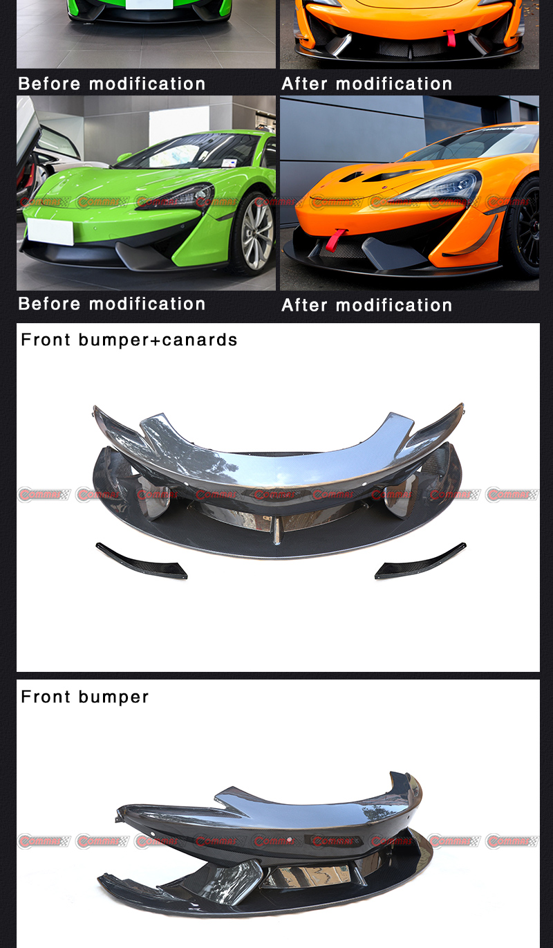 pare-chocs avant mclaren 540c style gt4