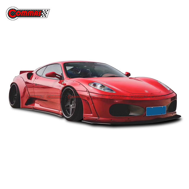 Kit carrosserie large en fibre de carbone Liberty Walk Style pour Ferrari 430
