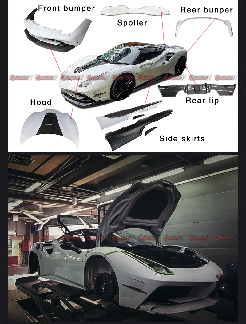 kit carrosserie ferrari 488 misha