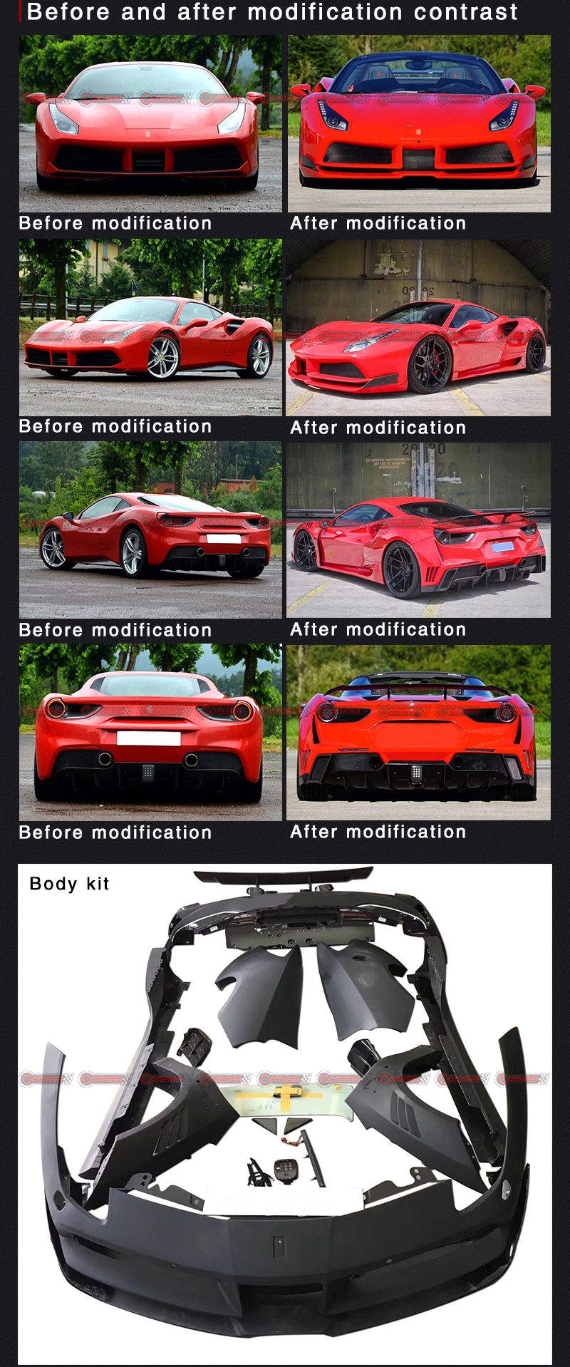 kit carrosserie ferrari 488 novitec