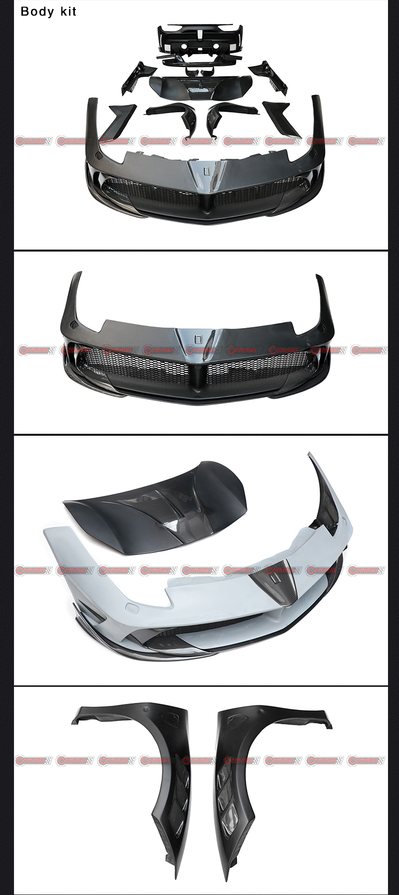 kit carrosserie f488 gtb mansory