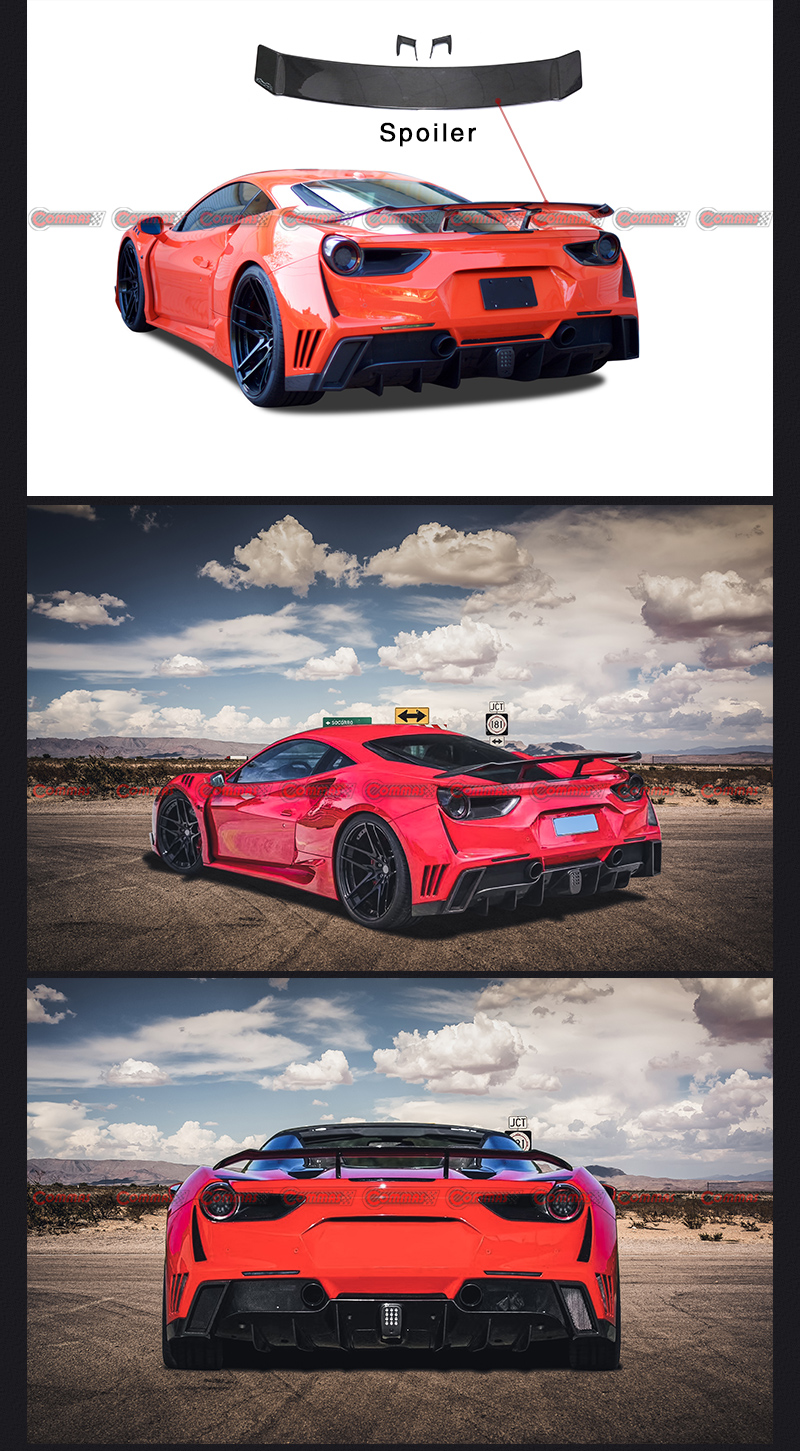 Ferrari 488 Novitec Ross aileron arri&egrave;re