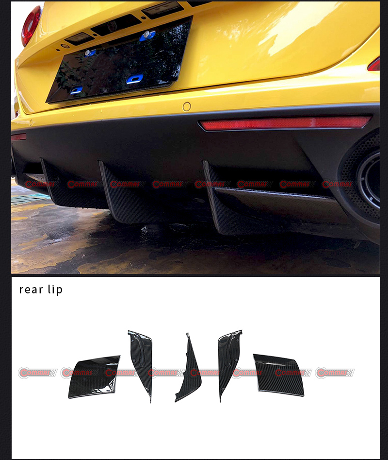 l&egrave;vre arri&egrave;re en carbone Ferrari California