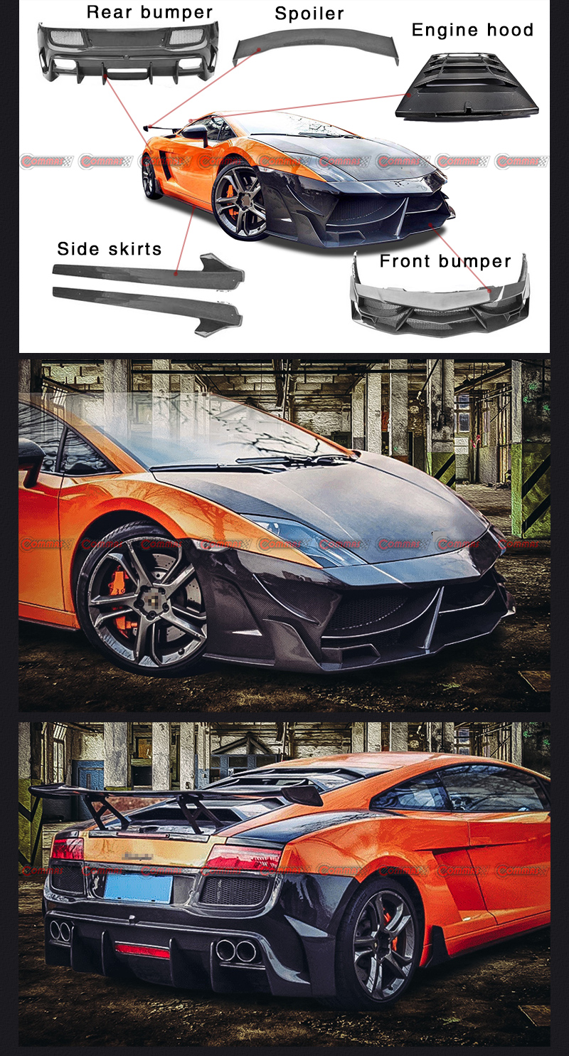 kit carrosserie lambroghini gallardo style lp700