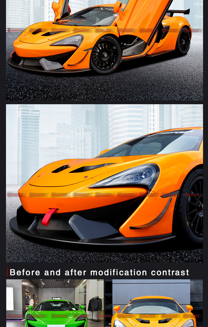 pare-chocs avant mclaren 570s style gt4