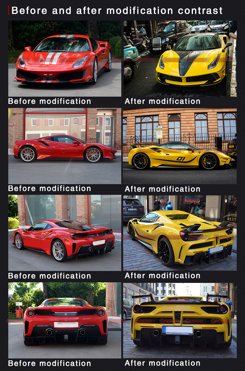 kits carrosserie ferrari 488 mansory