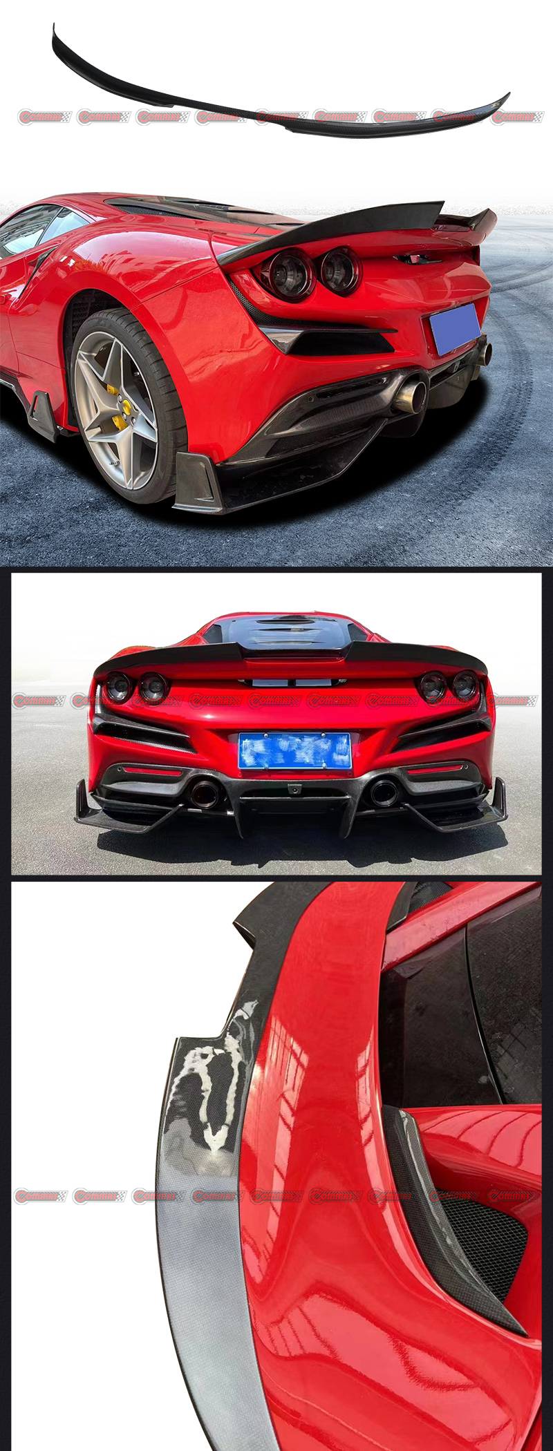 Ferrari F8 Mansory aileron arri&egrave;re