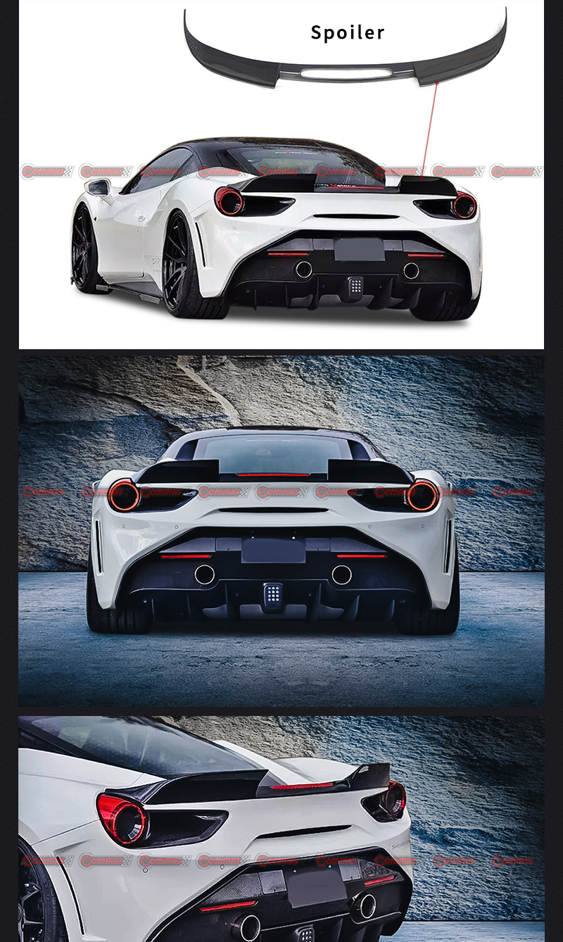 Ferrari 488 SVR aileron arri&egrave;re