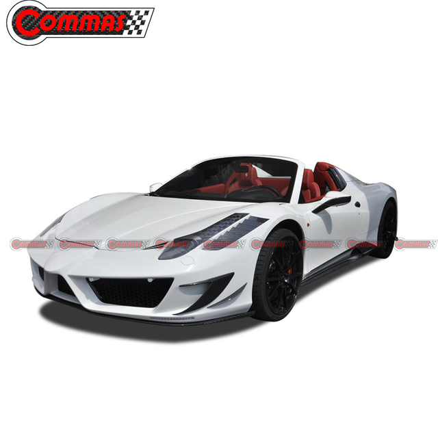 Kit de carrosserie en fibre de carbone de style Mansory pour Ferrari 458