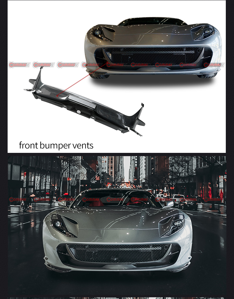 &Eacute;vent de pare-chocs avant pour Ferrari 812