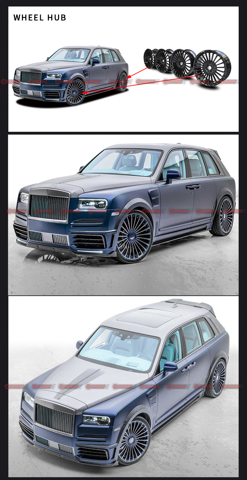 mansory rolls royce cullinan jantes