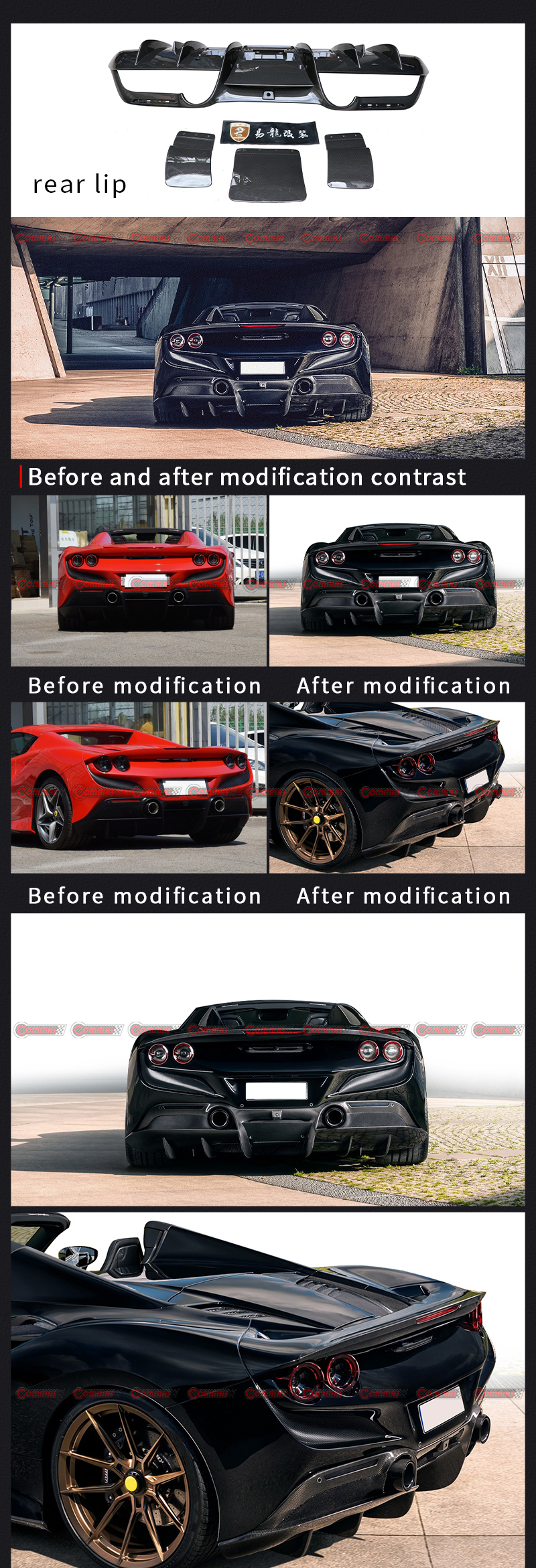 diffuseur arri&egrave;re f8 novitec