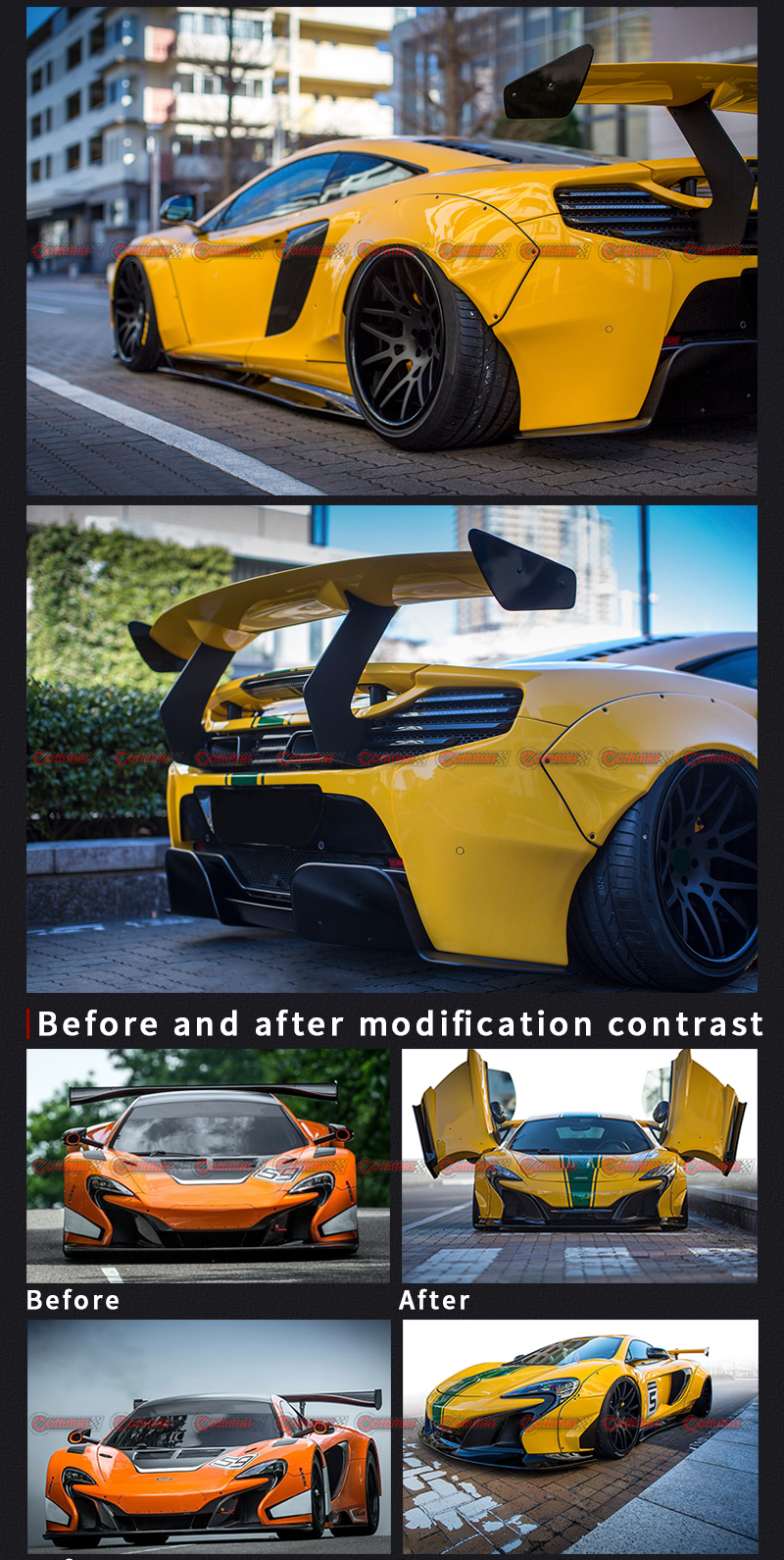 kit carrosserie mclaren 650s lb
