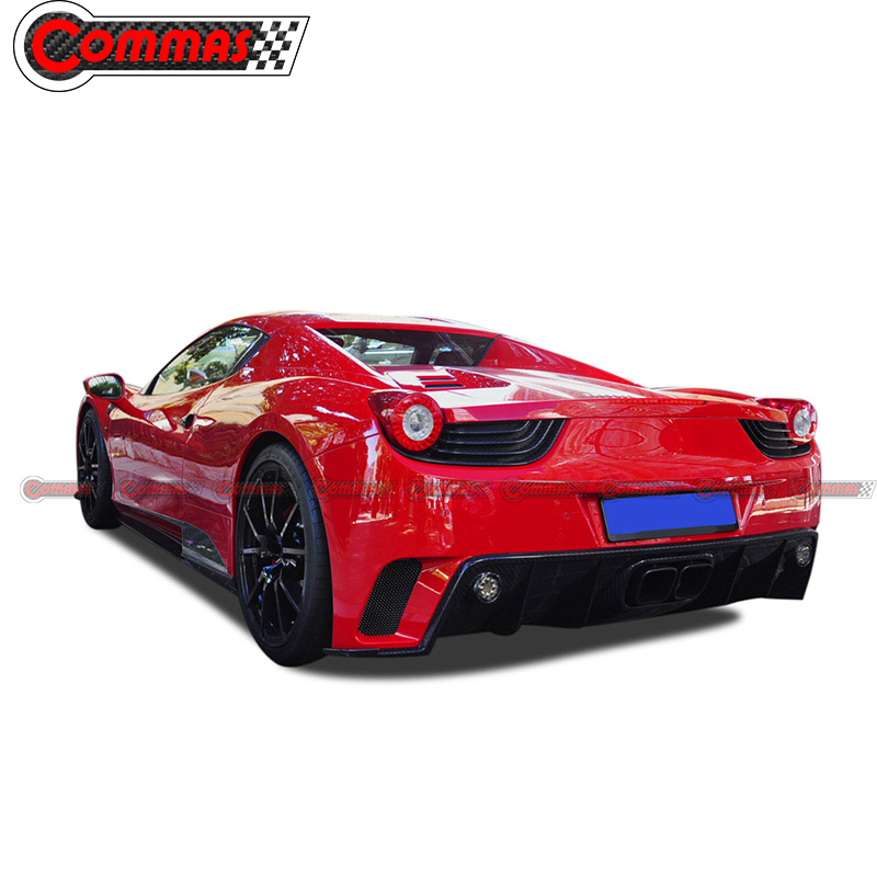 Kit de carrosserie en fibre de carbone de style Mansory pour Ferrari 458
