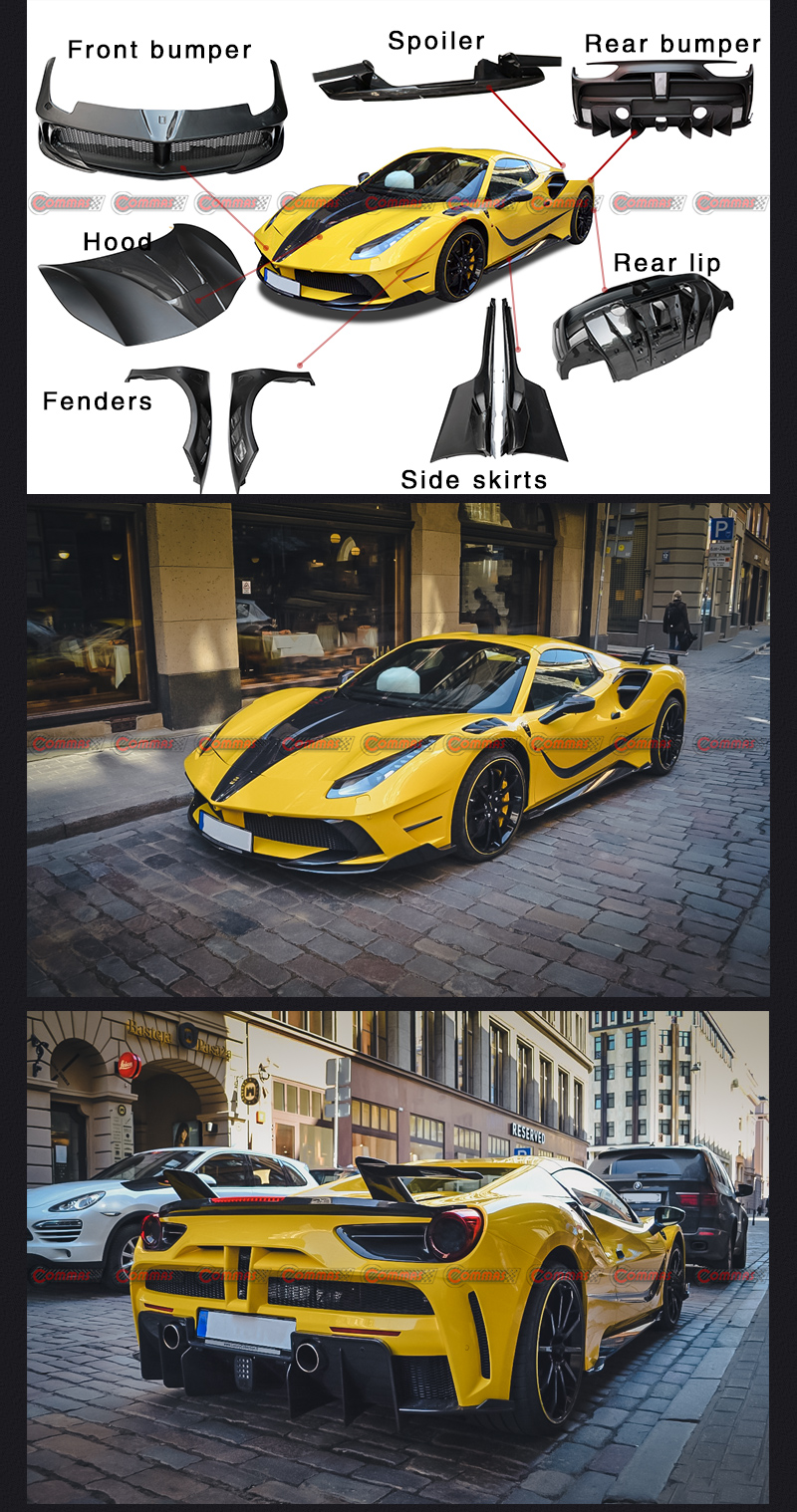 kit carrosserie ferrari 488 mansory