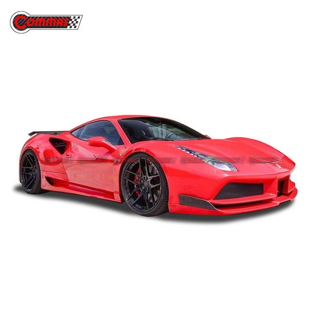 Kit de carrosserie en fibre de verre de style Novitec pour Ferrari 488