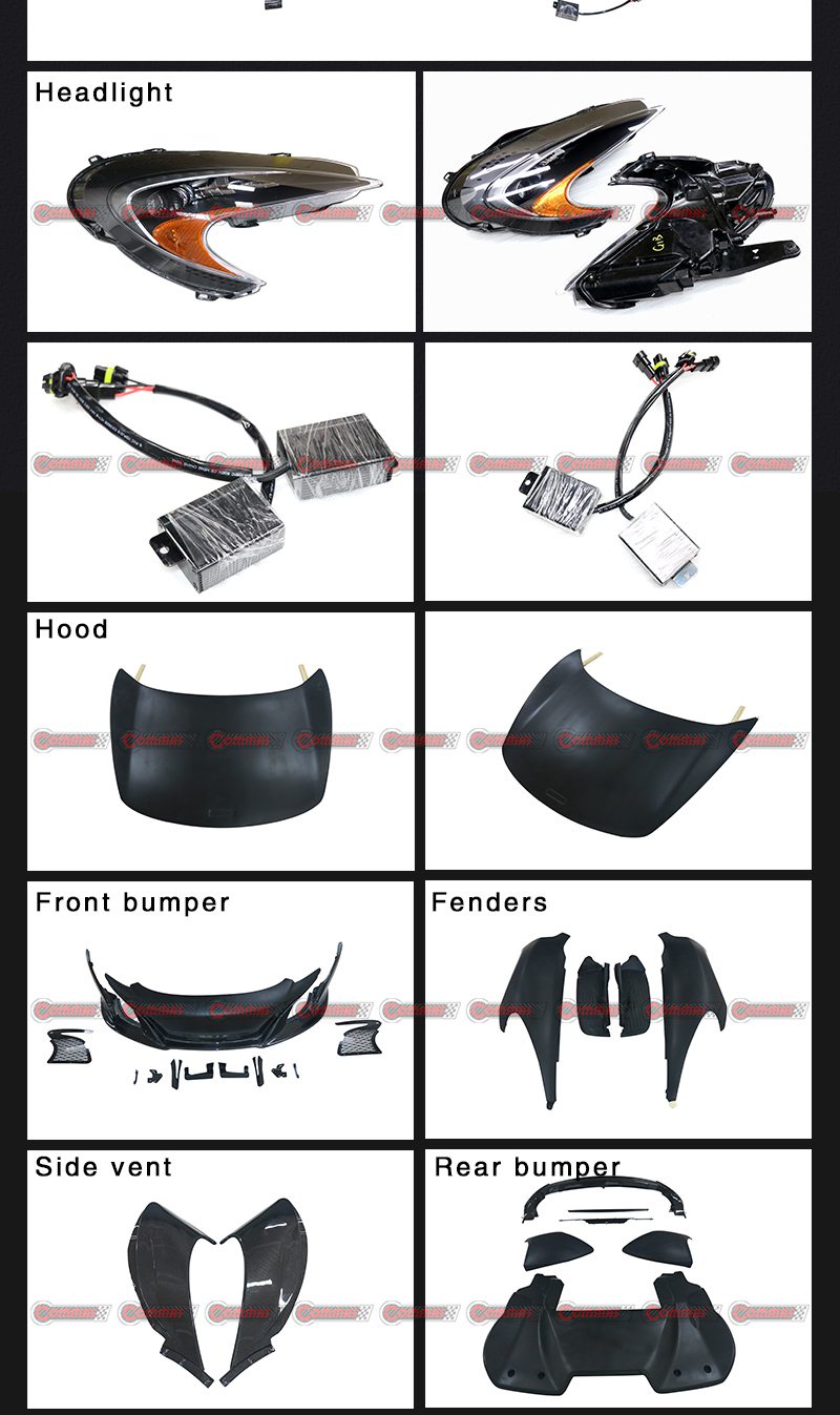 kit carrosserie mclaren mp4 mise &agrave; niveau 650s
