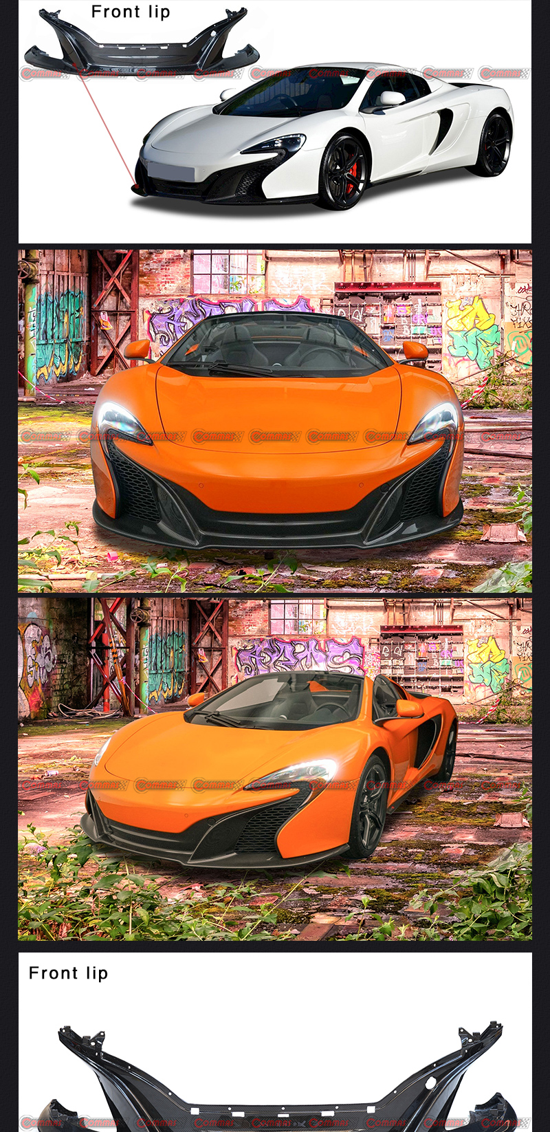 l&egrave;vre avant oem mclaren 650s