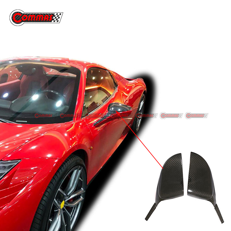 Couvercle de rétroviseur en Fiber de carbone pour Ferrari 458