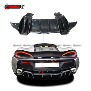 Diffuseur de lèvre de pare-chocs arrière en Fiber de carbone de Style Novitec pour Mclaren 540S 570S 570GT
