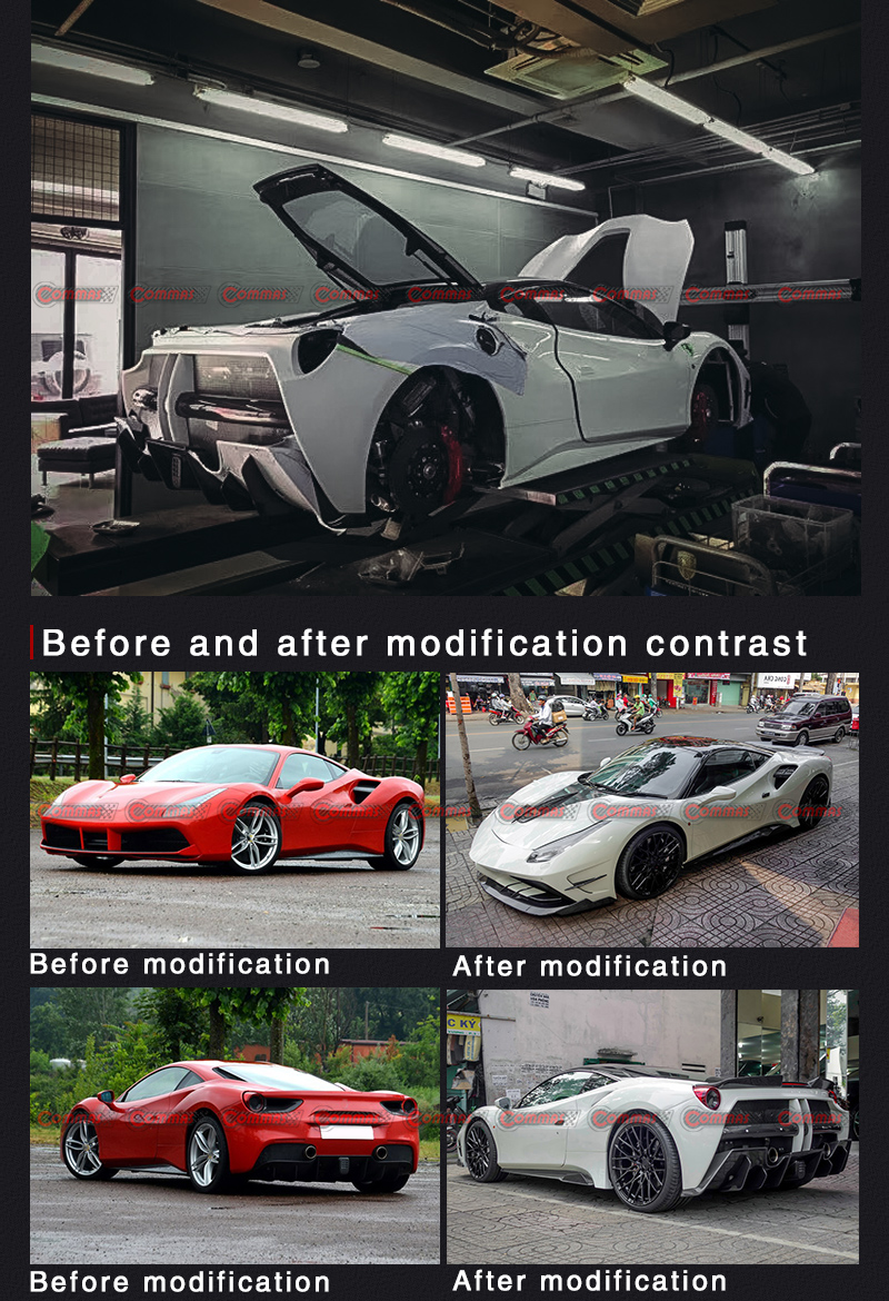 kit carrosserie ferrari 488 misha