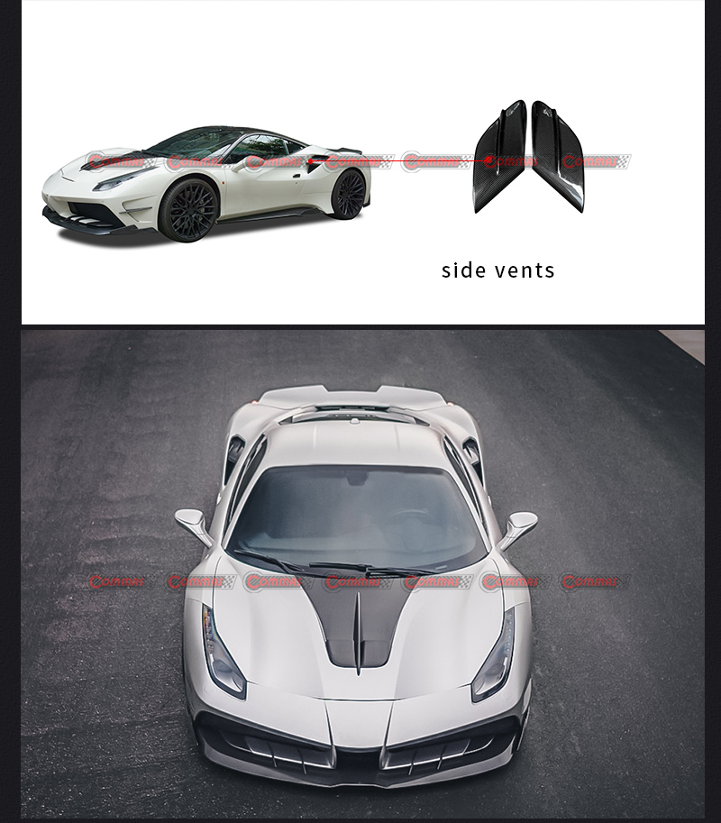 ferrari 488 mansory bouches d'a&eacute;ration lat&eacute;rales