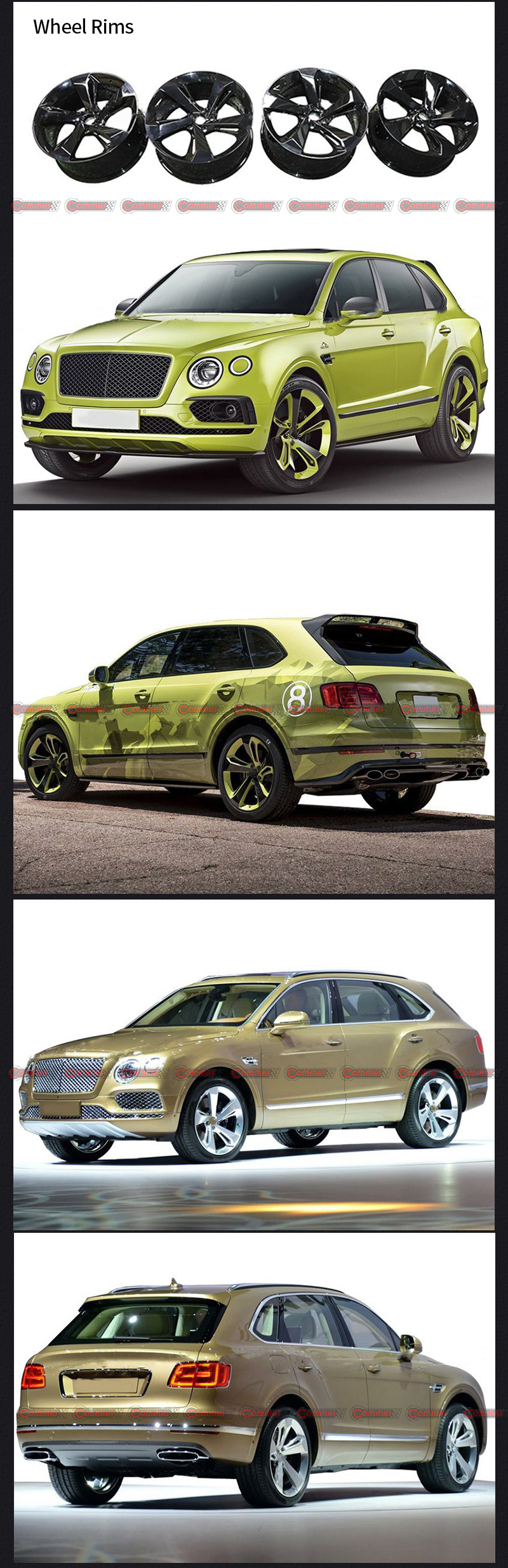 jantes bentayga pli&eacute;es