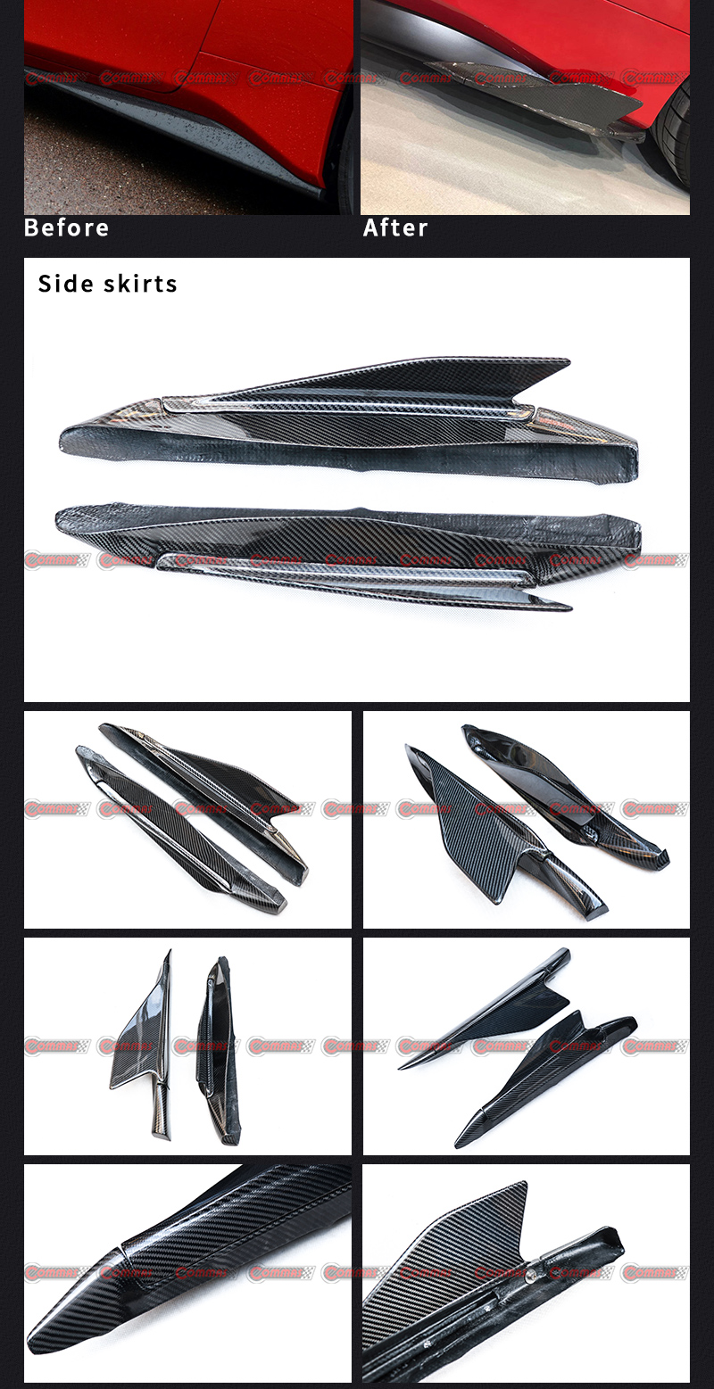 Ferrari 488 Capristo jupes lat&eacute;rales