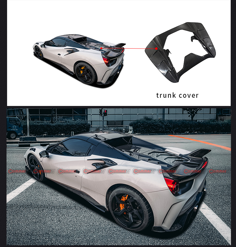 couvre-coffre ferrari 488 mansory