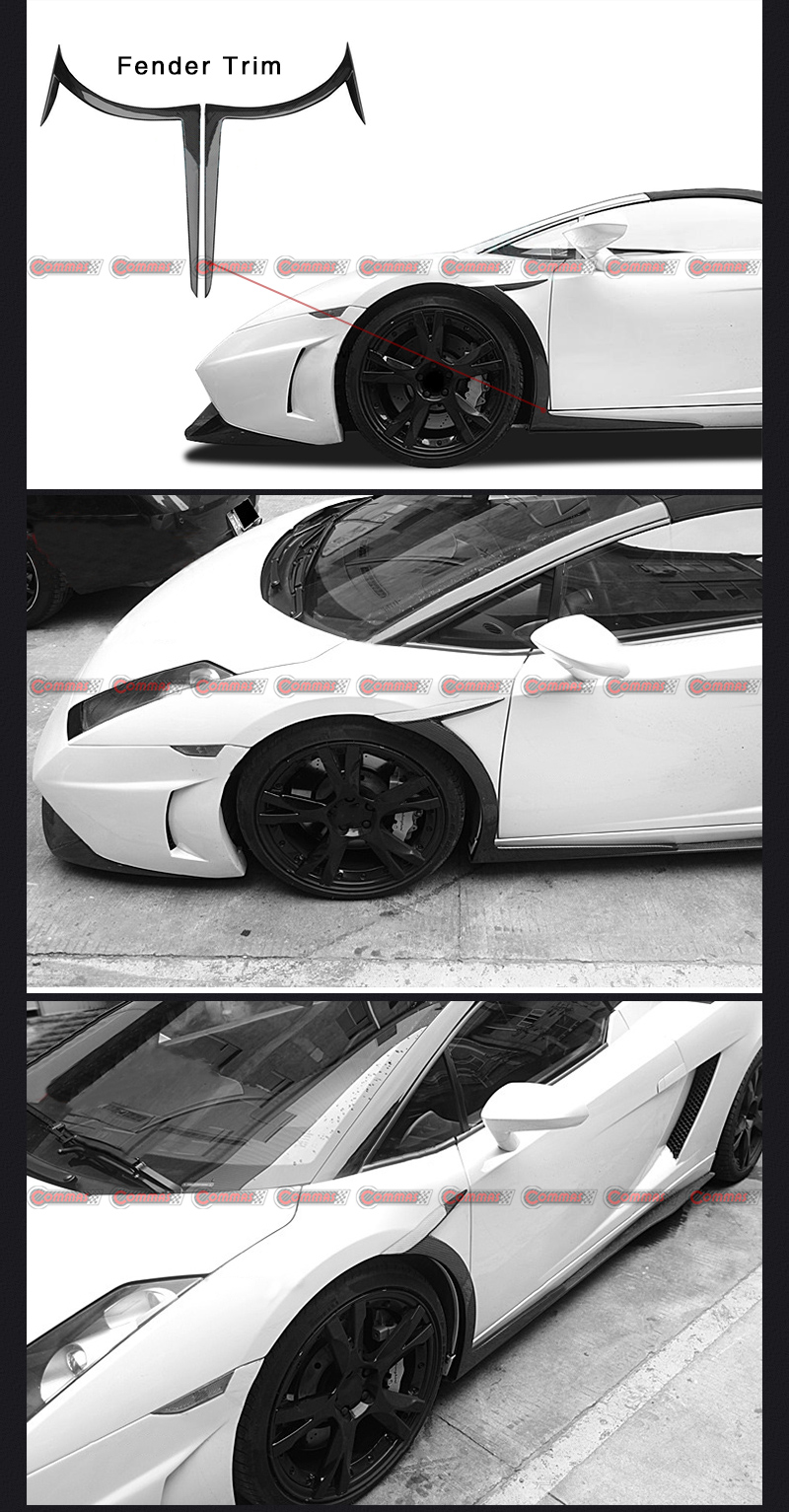 garniture d'aile avant Lambroghini Gallardo