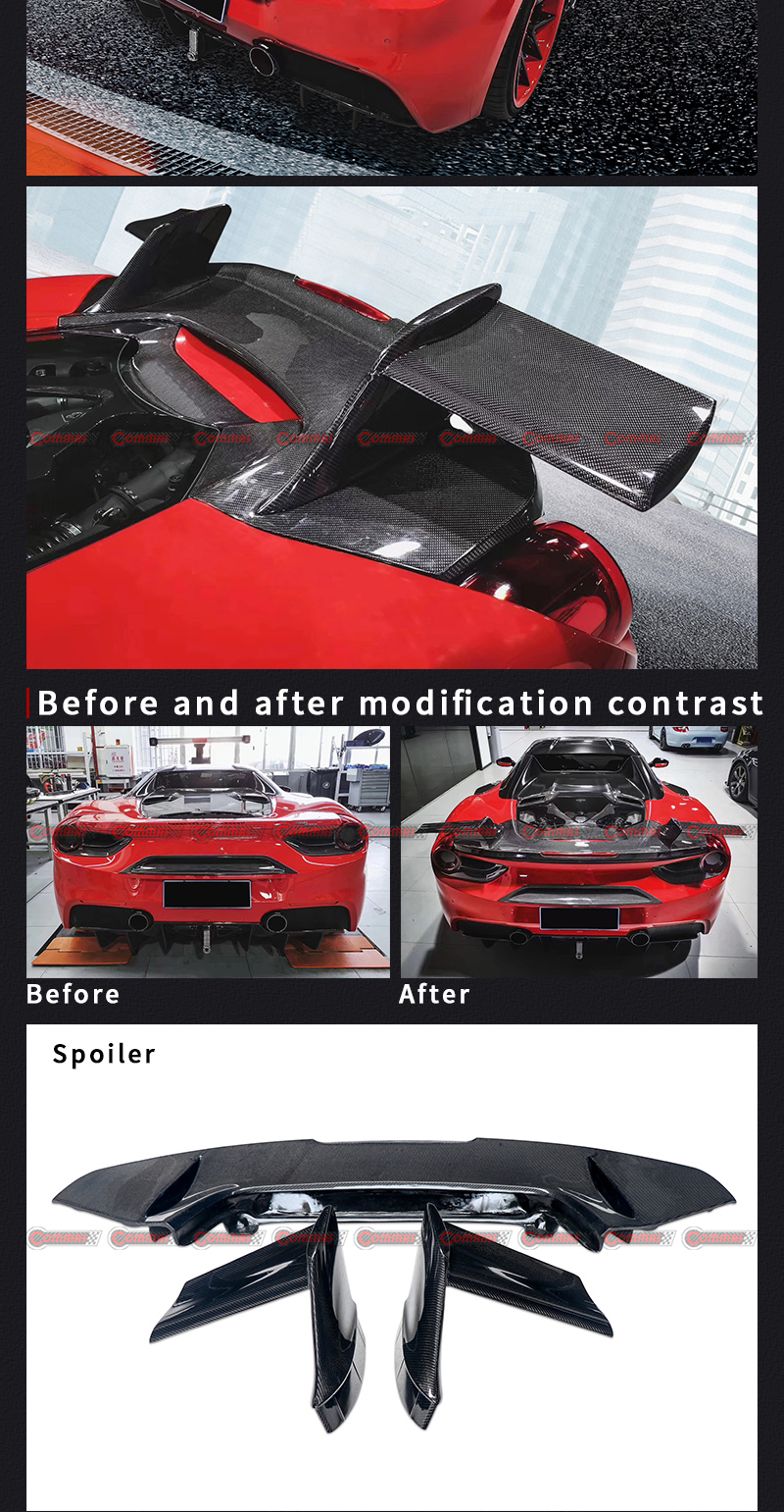 aileron arri&egrave;re f488 mansory