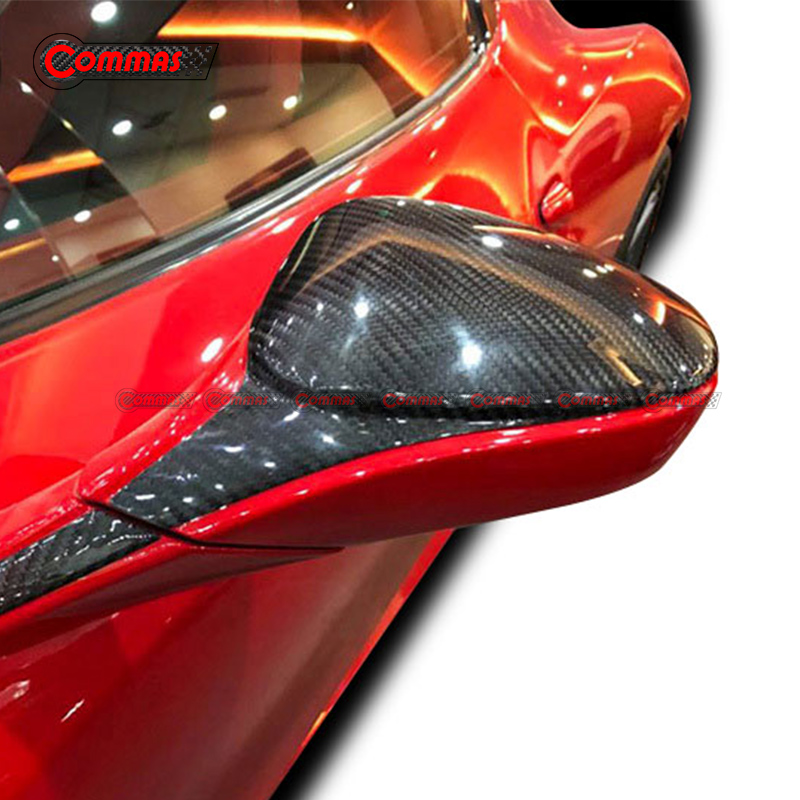 Couvercle de rétroviseur en Fiber de carbone pour Ferrari 458