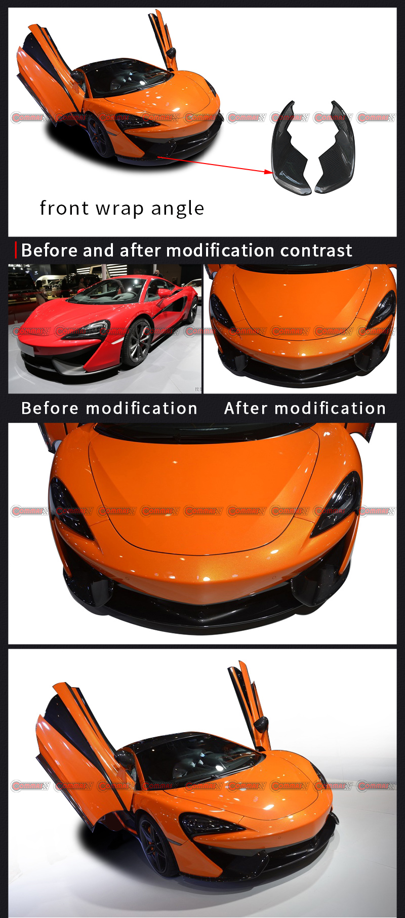 Angle d'enveloppe de pare-chocs avant